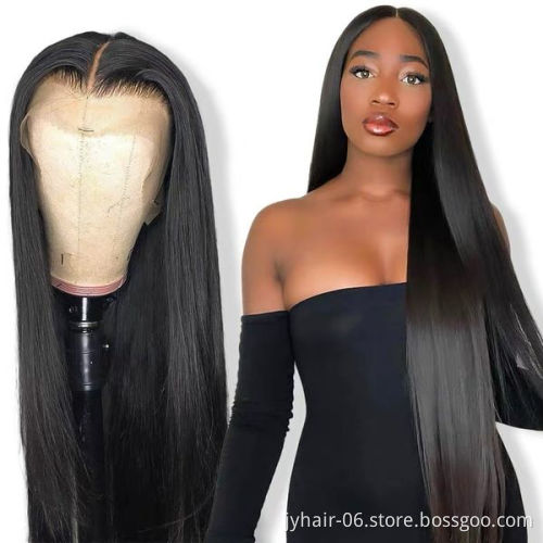 Wholesale human hair wigs 360 full lace 150% 180% 250% transparent  pre-plucked 360 lace frontal wigs for black women